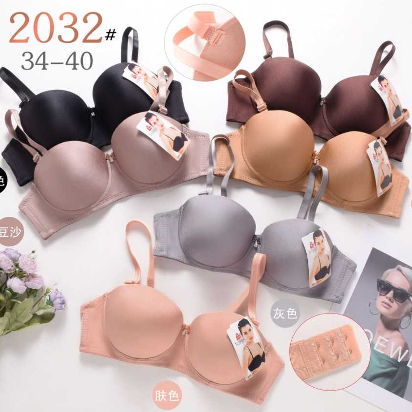 Jual BH Bra Kawat Push Up Bra Half Cup Size 34 36 38 40 Kait 2