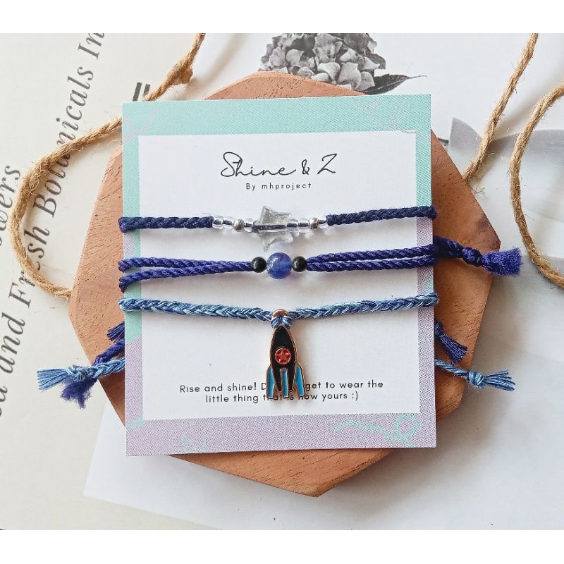 Jual Midnight Sky Handmade Set Bracelets Gelang Set Bohemian Gelang