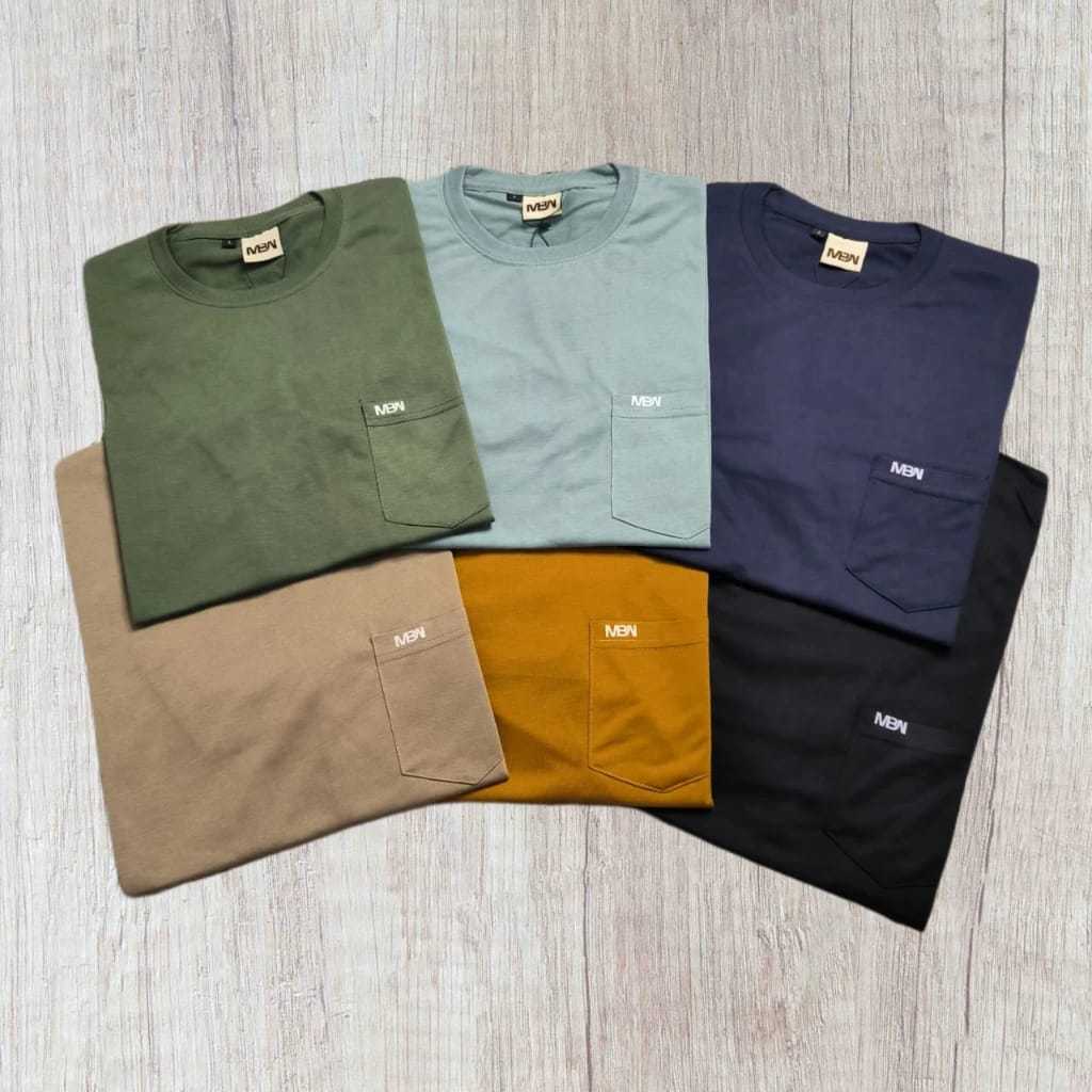 Jual Pcs Ribu Kaos Pocket Polos Lengan Pendek Terbaru Ukuran M L