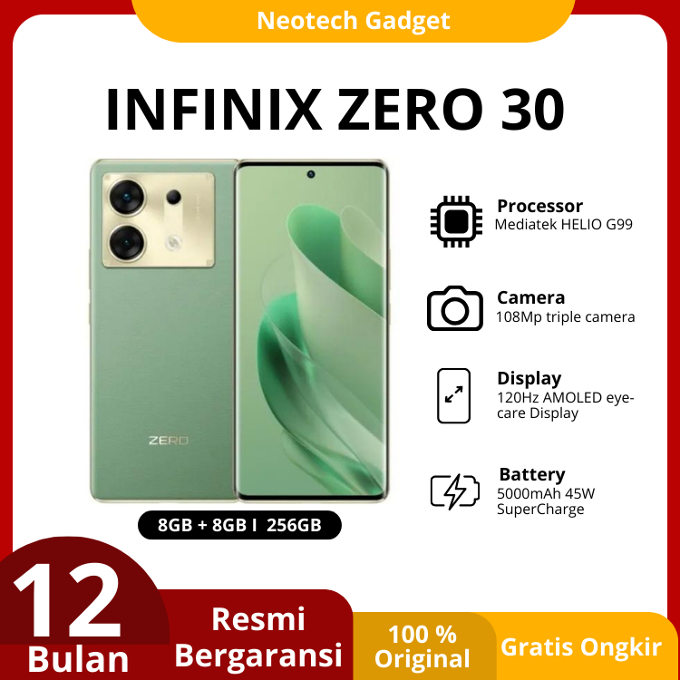 Jual Infinix Zero 30 LTE 4G 5G 8GB 256GB Ram 8 8Gb Internal 256GB