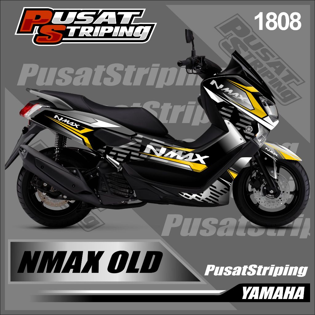 Jual Decal Nmax Old Stiker Nmax Full Body Lis Variasi Racing Decal