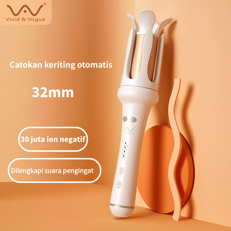 Jual VIVIDVOGUE New Launching Ion Catokan Curly Otomatis Tahan Lama