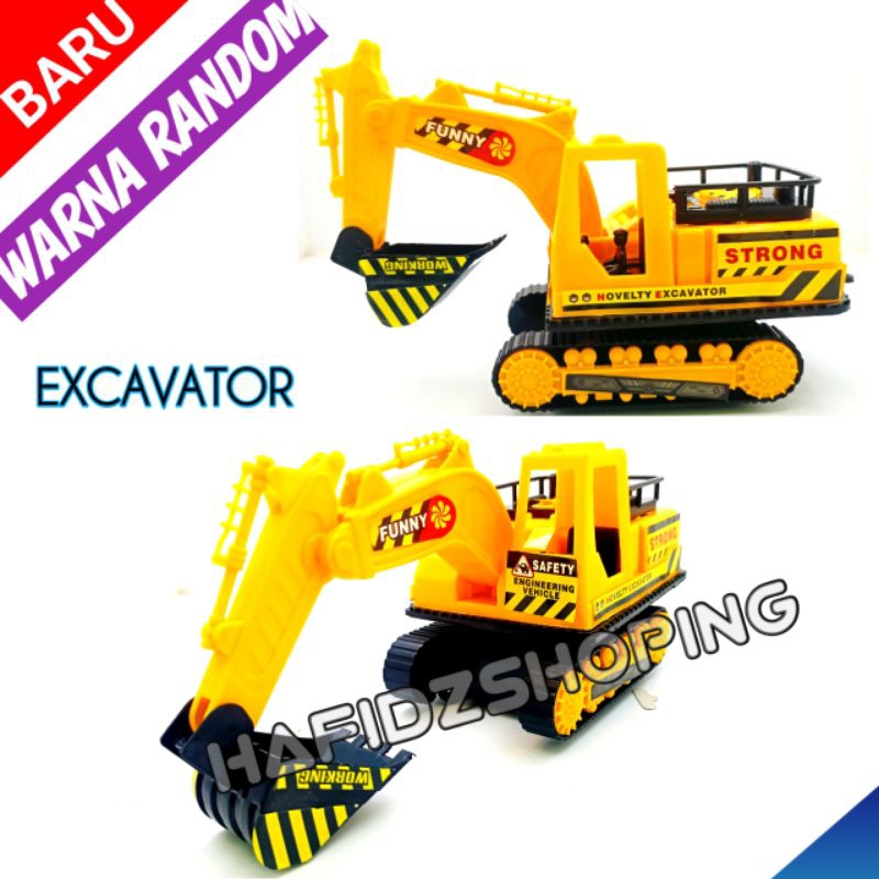 Jual Mainan Excavator Power Traktor Ukuran Sedang Keruk Tanah Pasir