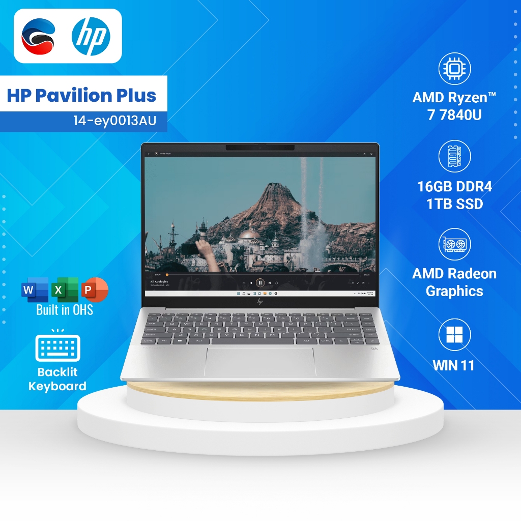 Jual Hp Laptop Pavilion Plus Ey Au Amd Ryzen U Gb Tb