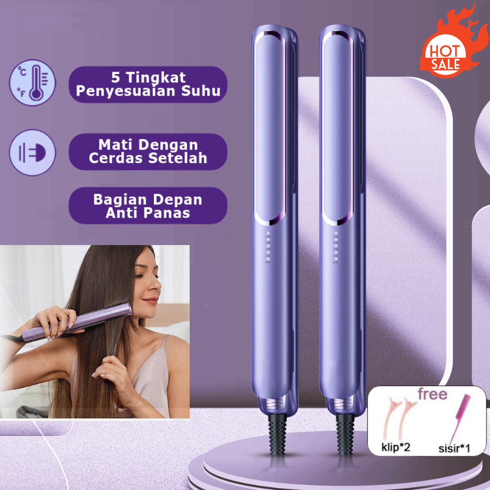 Jual Catokan Rambut Catokan Curly 2 In 1 Hair Straightener Pemanasan