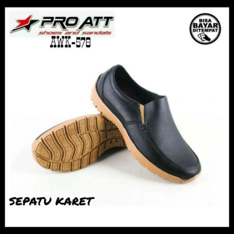 Jual ORIGINAL Sepatu Pantofel Pria Pro ATT AWK Sepatu Slop Karet