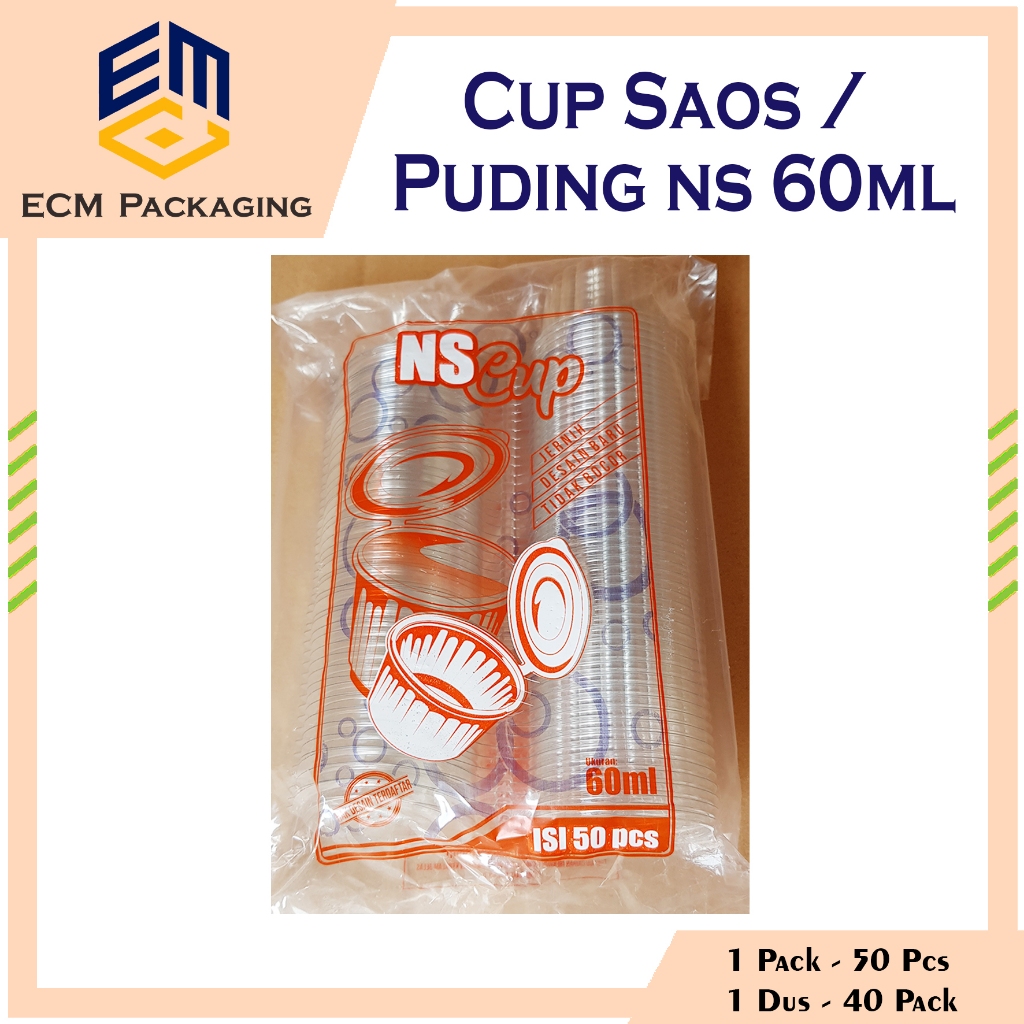 Jual Cup Mika Ns Cup Saus Pudding Sambal Tutup Sambung Ml Ml Ml