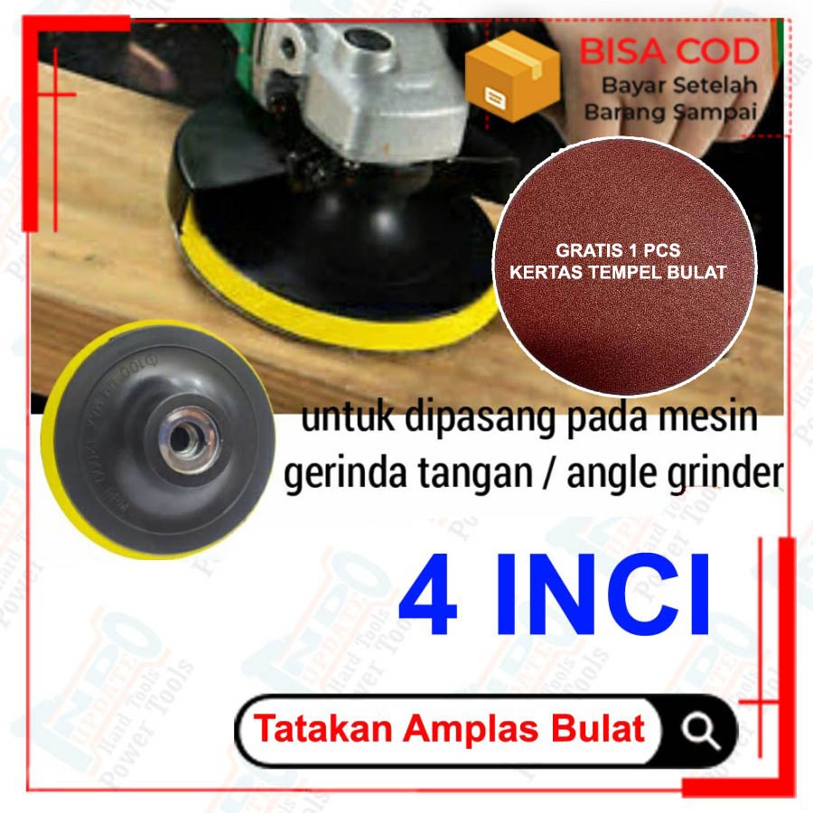 Jual Tatakan Kertas Pasir Polisher Pad Mesin Poles Dudukan Alas