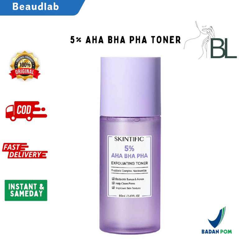 Jual Skintific Aha Bha Pha Exfoliating Toner Ml Face Eksfoliasi