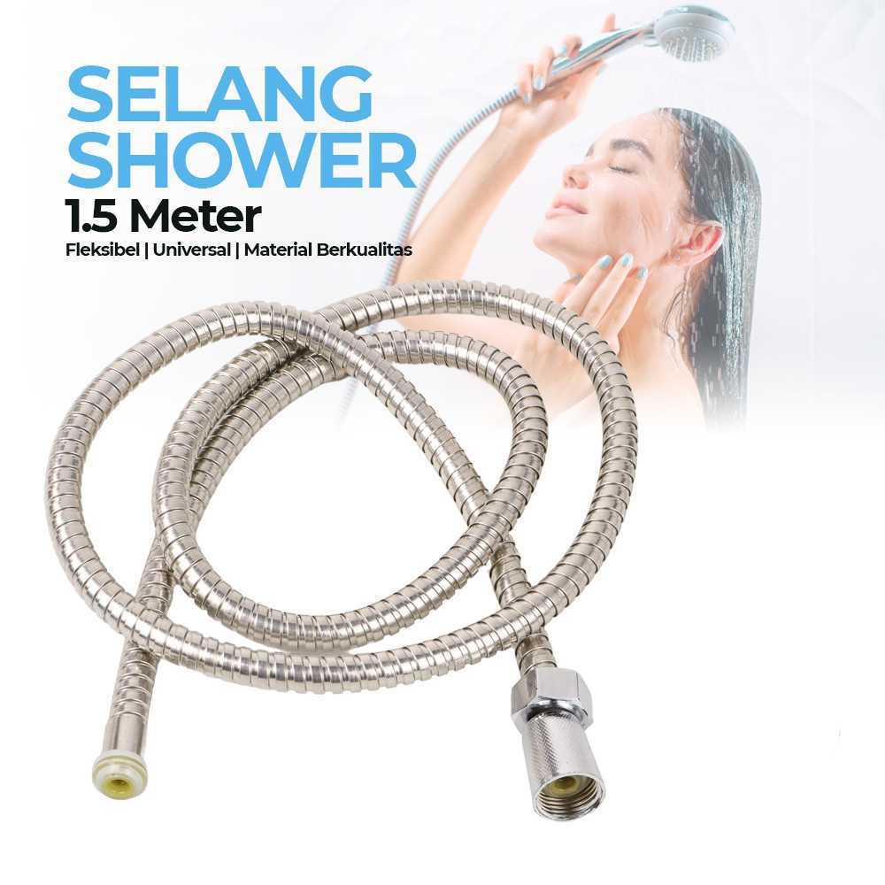 Jual Selang Shower Flexible Hose Universal Stainless Steel 150cm