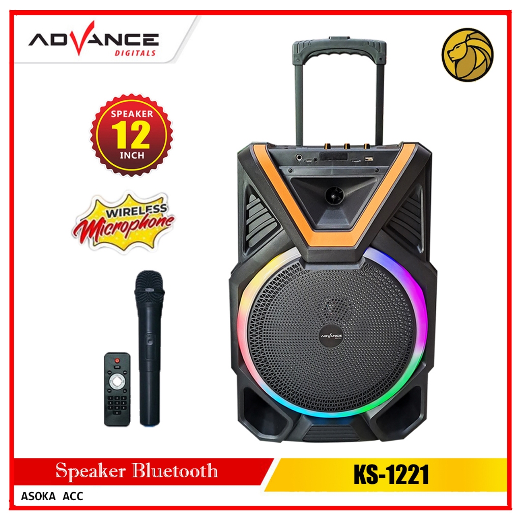 Jual Speaker Bluetooth Advance Inch Ks S Microphone