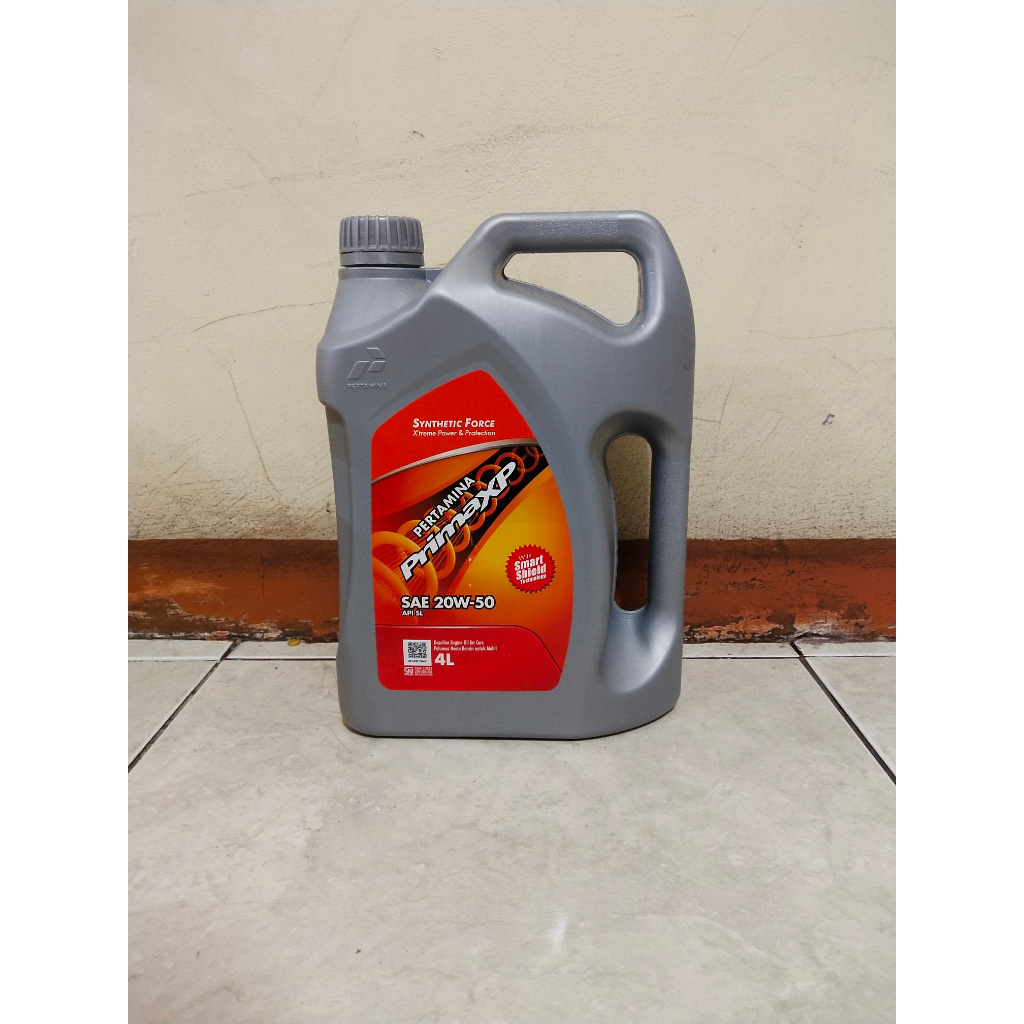 Jual Oli Prima XP 20W 50 4L 4 Liter Bensin Pertamina Galon Shopee