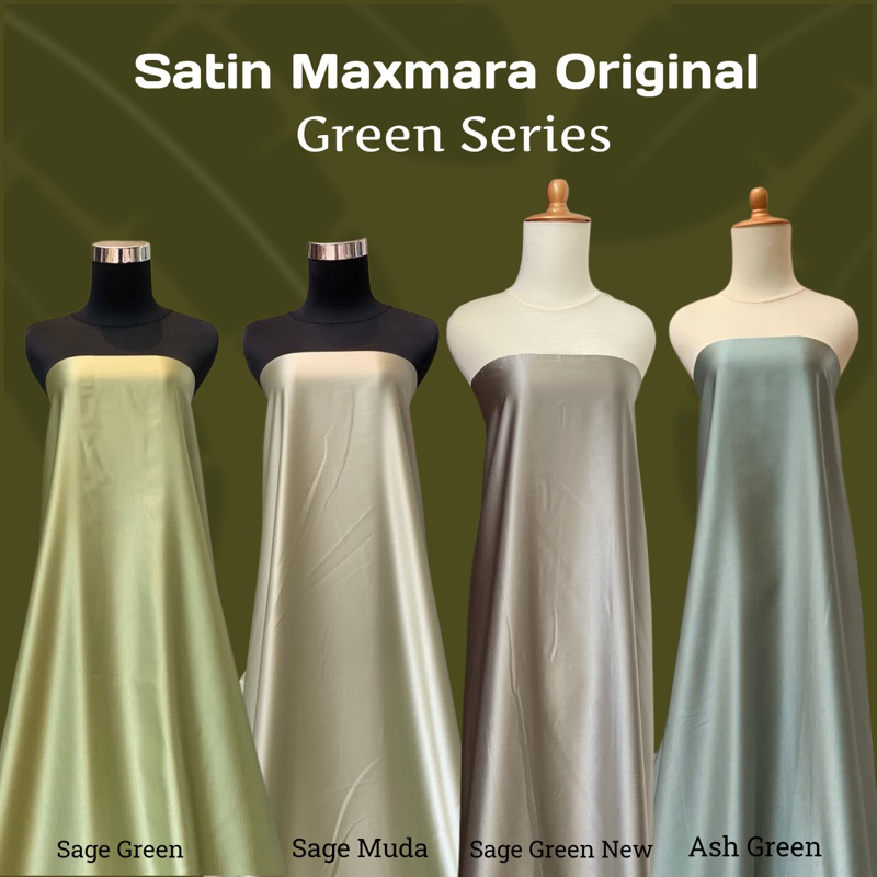 Jual Bahan Satin Maxxmara Maxmaraa Silk Lux Premium Meteran Mewah Warna