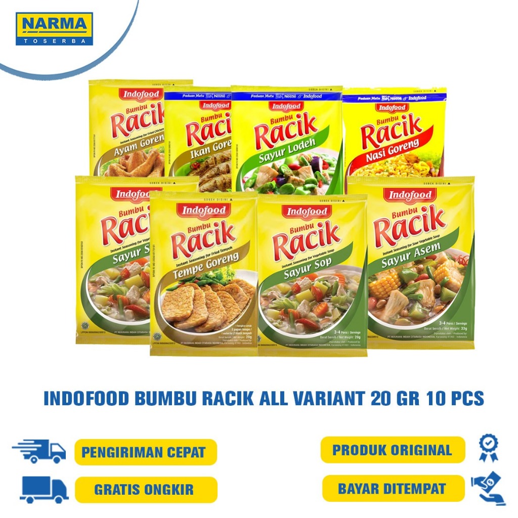 Jual Indofood Bumbu Racik All Variant Gr Shopee Indonesia