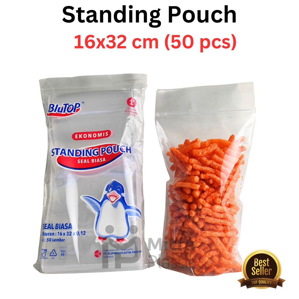 Jual Standing Pouch X Isi Pcs Plastik Klip Berdiri X