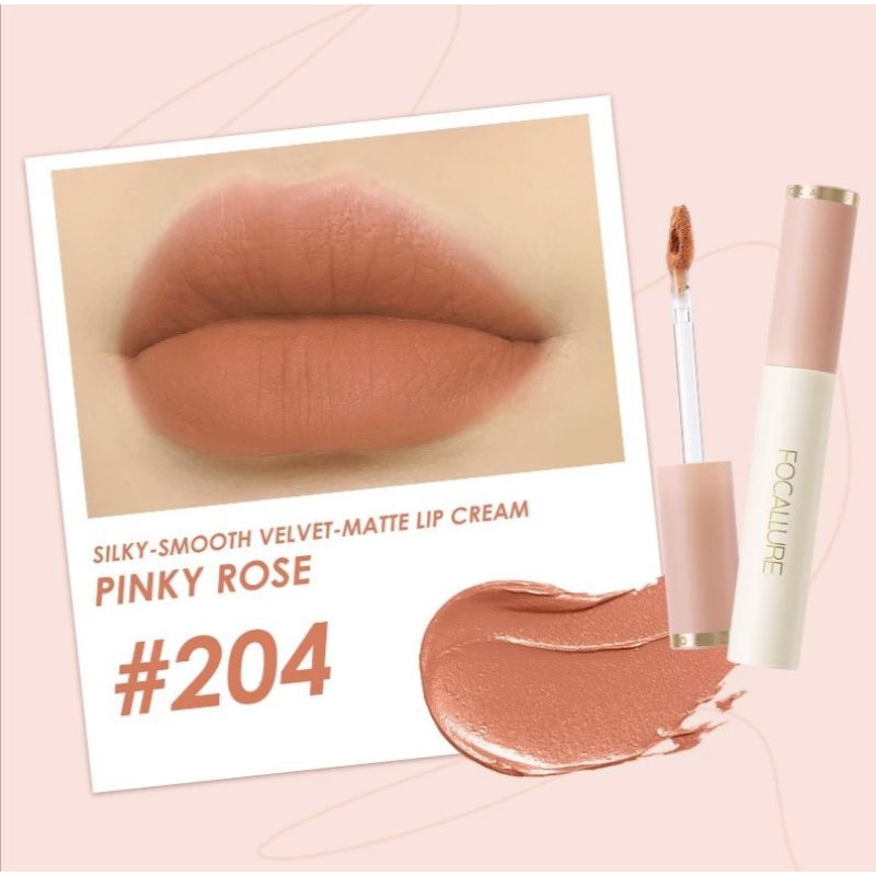 Jual FOCALLURE Nude Lip Cream Lipstik Silky Smooth Lip Cream Velvet