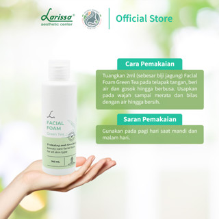 Jual Larissa Facial Foam Green Tea Basic Shopee Indonesia