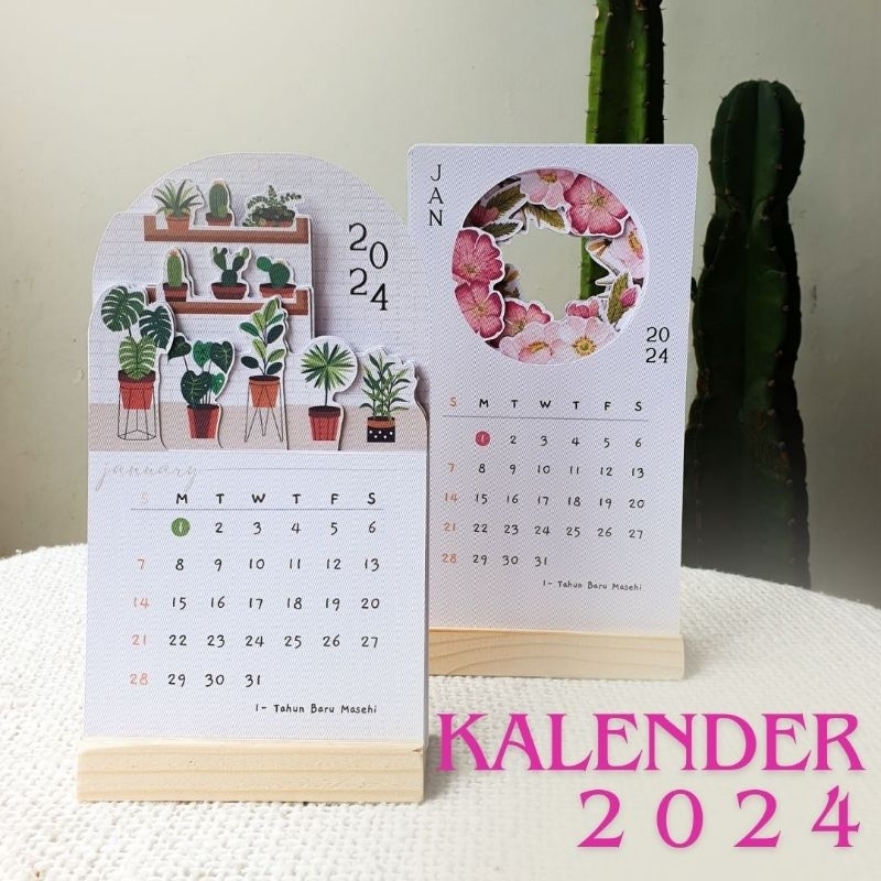 Jual Kalender Meja Mini Aesthetic Aesthetic Desk Calendar