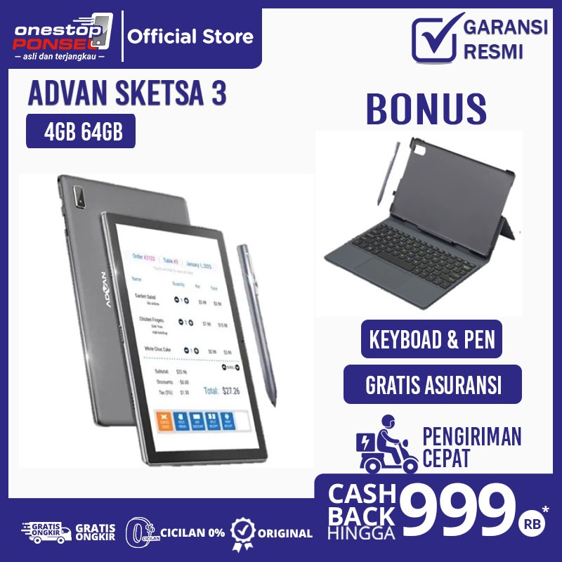 Jual Advan Tab Sketsa Gb Garansi Resmi Indonesia Gb Gb