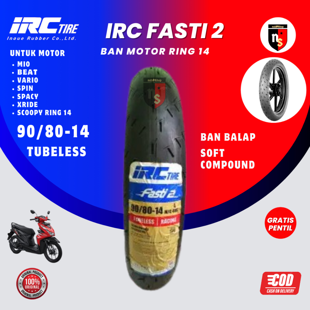 Jual Ban Motor Matic Racing Compound Irc Fasti Pro Ring