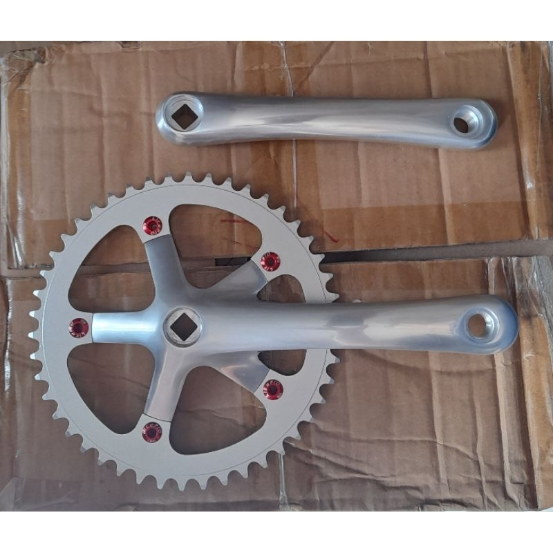 Jual Crankset Bb Kotak Silver Glosy Dan Hitam Doff Shopee Indonesia