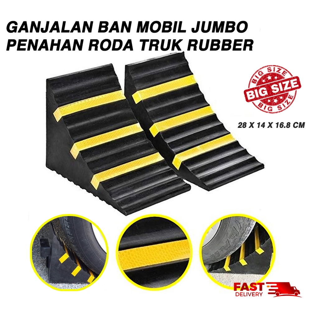 Jual Fusion R Penahan Ban Roda Mobil Truk Bahan Karet Rubber Wheel