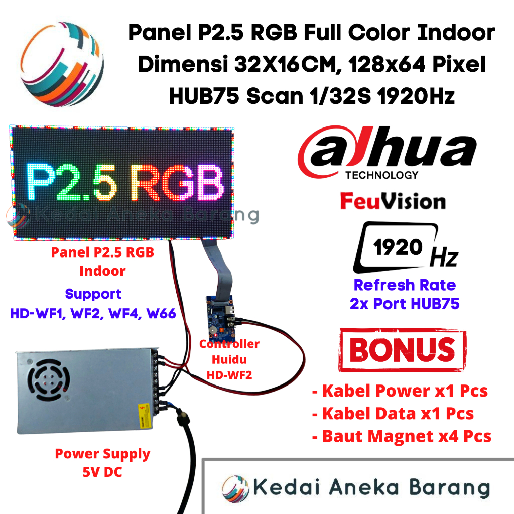 Jual Panel Module Modul Led P Running Text Smd Rgb Indoor Tri Full