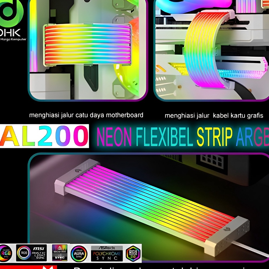 Jual Hot Coolmoon Aosor Al Neon Strip Argb Sinkron Shopee Indonesia