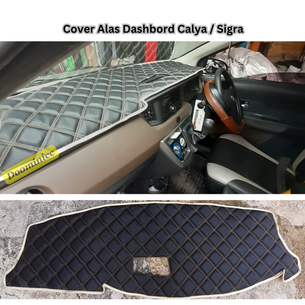 Jual Cover Alas Dashbord Mobil Calya Sigra Berbahan Kulit Pelindung