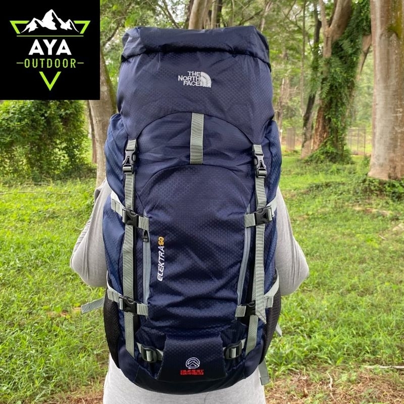 Jual TERMURAH TAS RANSEL GUNUNG CARRIER 60 LITER DAN RAINCOVER TAS