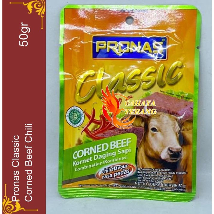 Jual Pronas Classic Corned Beef Chili Flavour Gr Kornet Daging Sapi