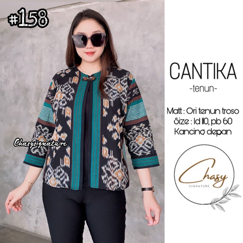 Jual Cantika Outer Tenun By Chasy Atasan Batik Tenun Cardi Tenun Outer