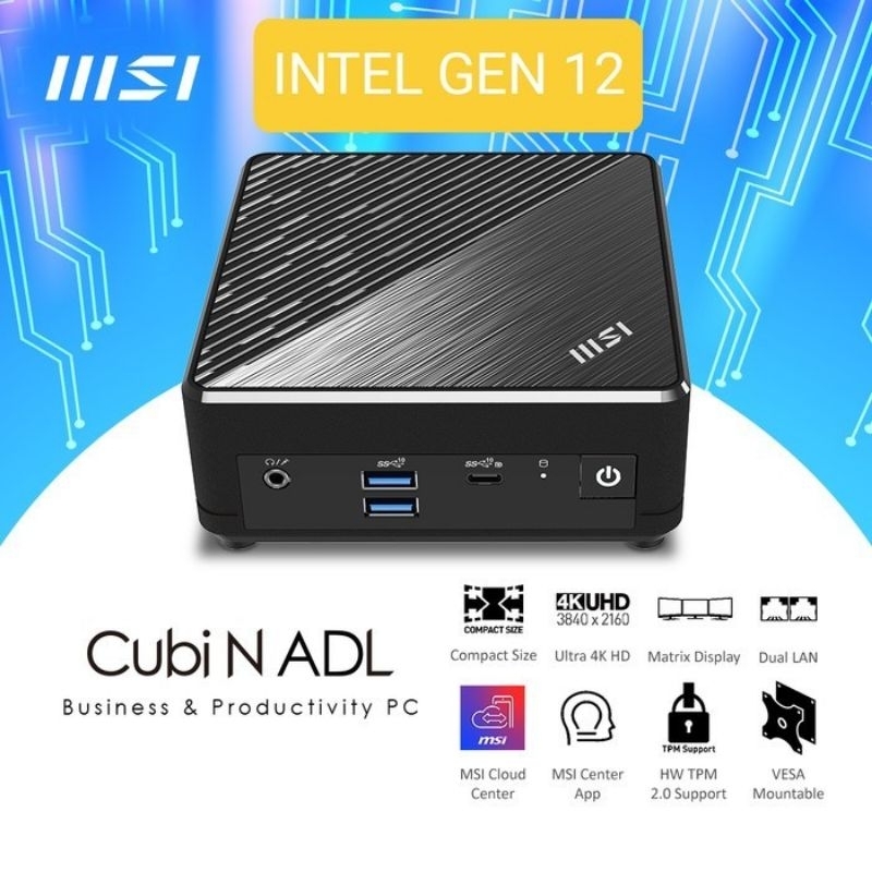 Jual MSI CUBI N ADL MINI PC BAREBONE NO SSD NO MEMORY Shopee Indonesia