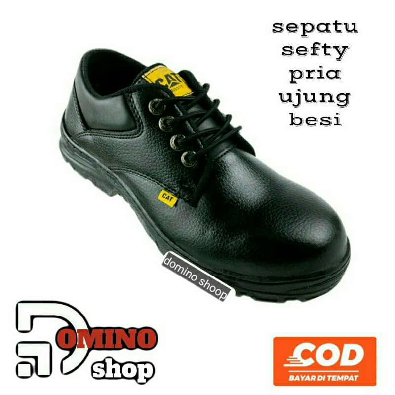 Jual Sepatu Kerja Pria Semi Boots Sepatu Kerja Ujung Besi Sepatu Kerjar