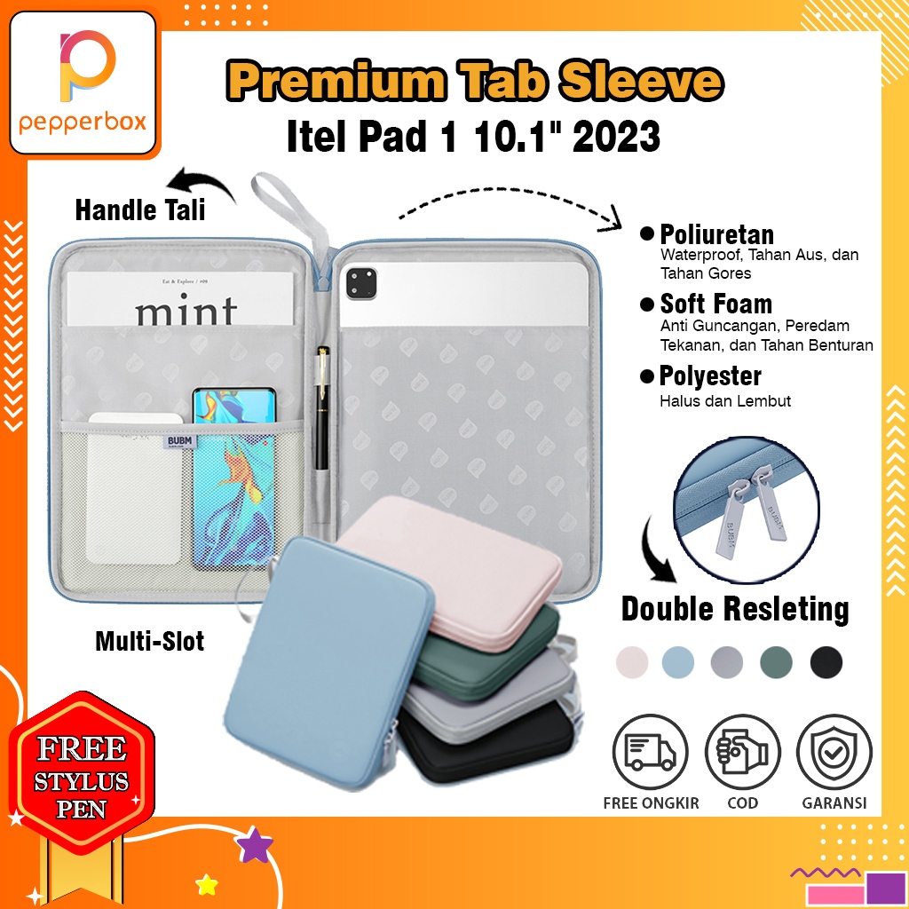 Jual Itel Pad 1 2 10 1 Inch 2023 2024 Sleeve Pouch Lanyard Tas Tablet