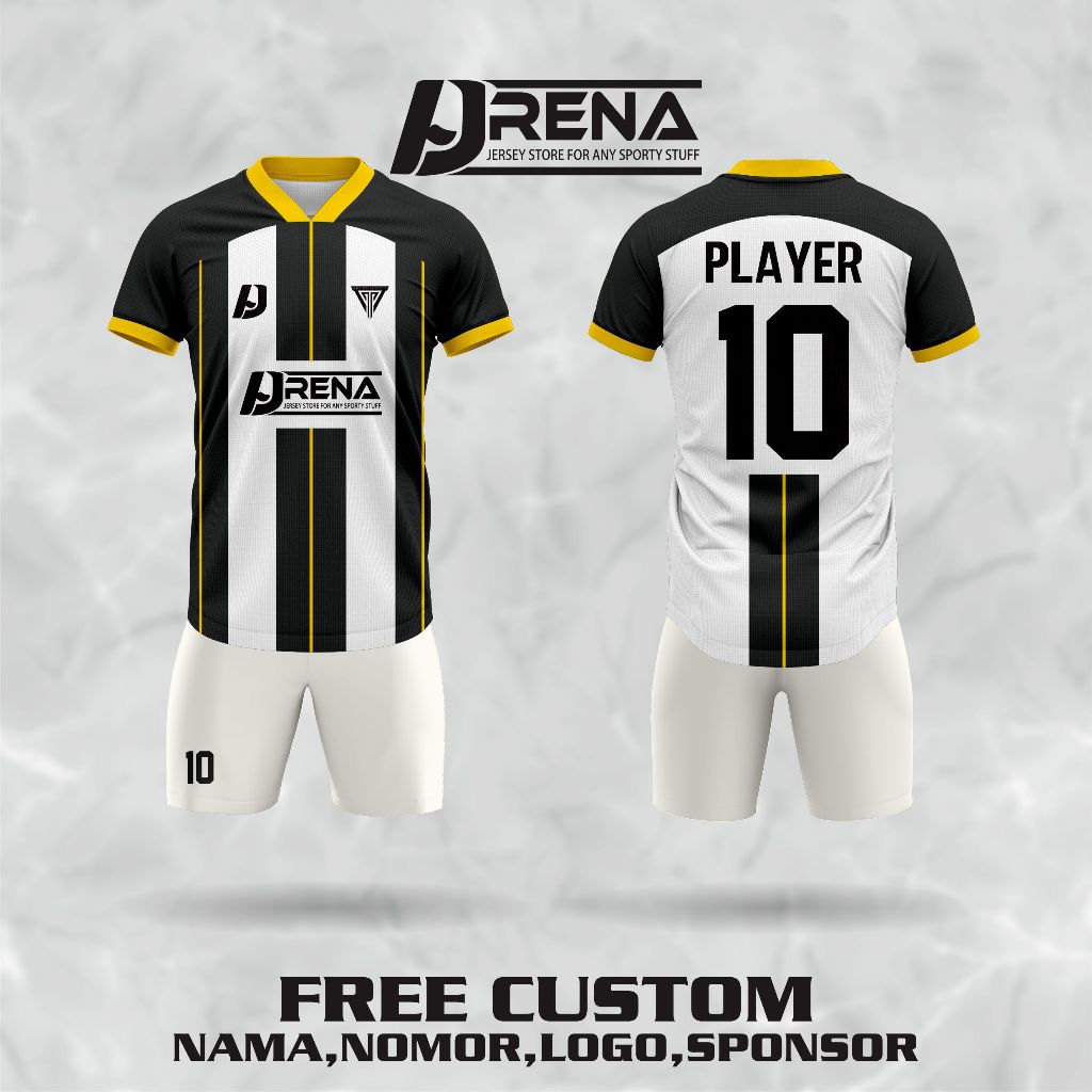 Jual JERSEY FUTSAL SEPAK BOLA BISA CUSTOM DESIGN FULL PRINTING GRATIS