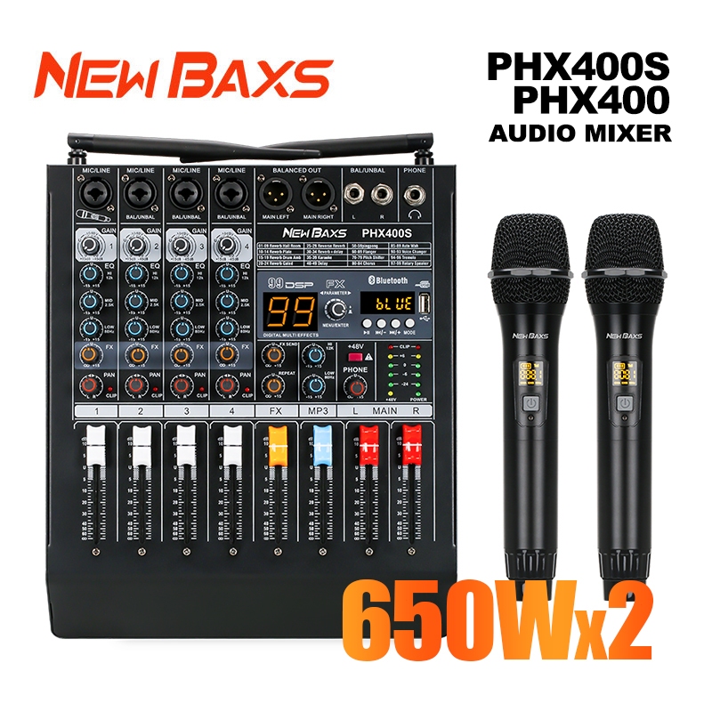 Jual NEW BAXS PHX400S PHX400 Audio Mixer Professional 4 Channel Power