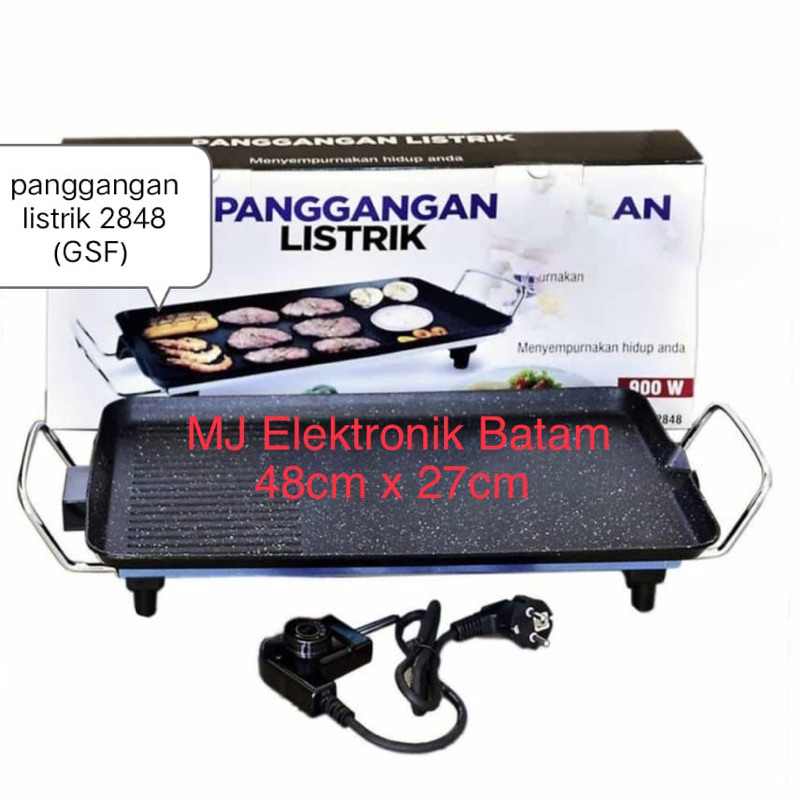 Jual Alat Pemanggang Electric Grill Pan Bbq Sosis Daging Panggangan