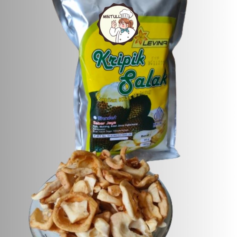 Jual CAMILAN KERIPIK BUAH OVEN SALAK STANDAR FRUITS CHIPS LEVINA SNACK