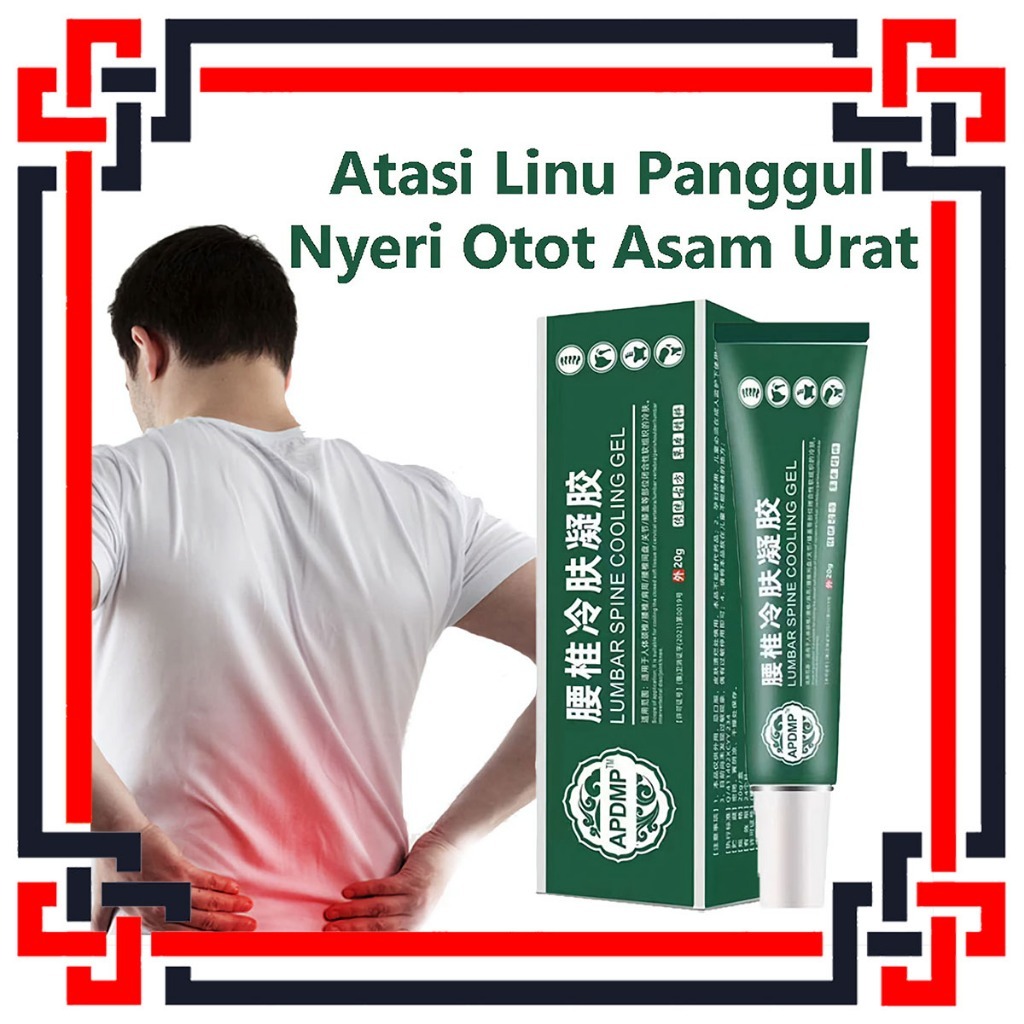 Jual LS Lumbar Cold Compress Gel Cream Pinggang Krim Pereda Nyeri Otot