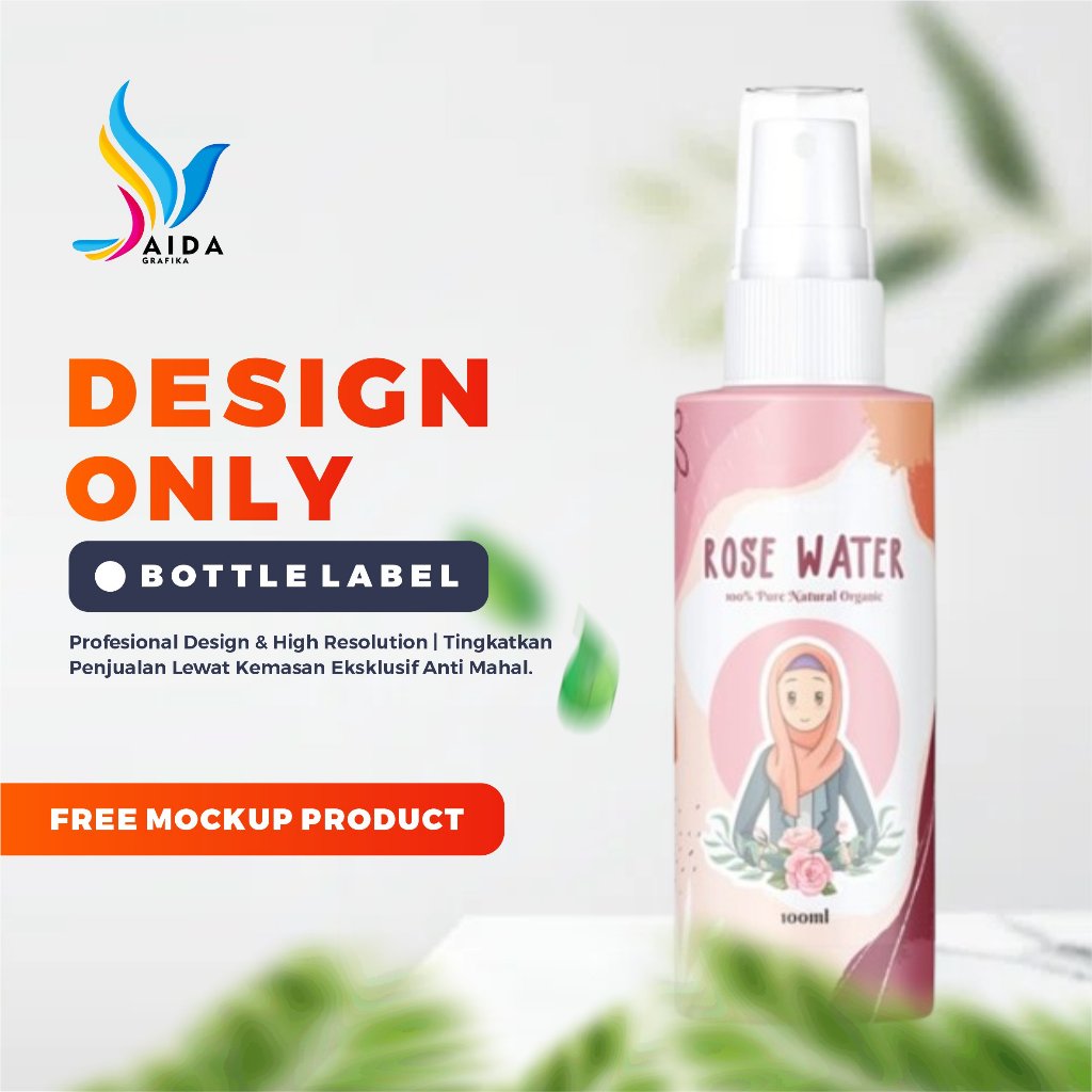 Jual Aida Grafika Desain Kemasan Kosmetik Botol Spray Serum Tube