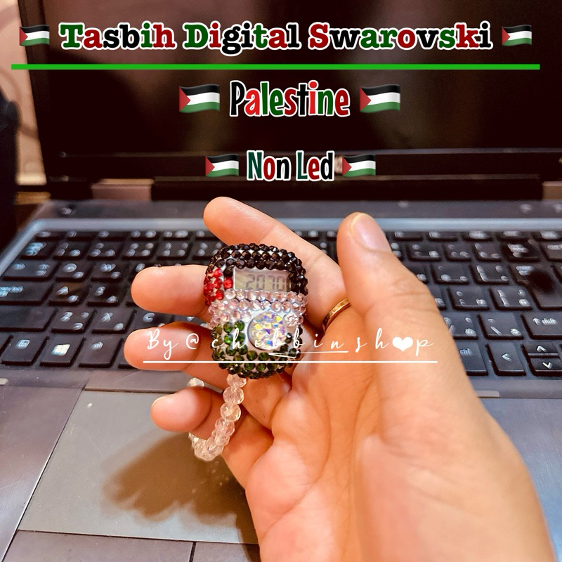 Jual Tasbih Digital Swarovski Palestine Tasbih Cantik Alat Dzikir