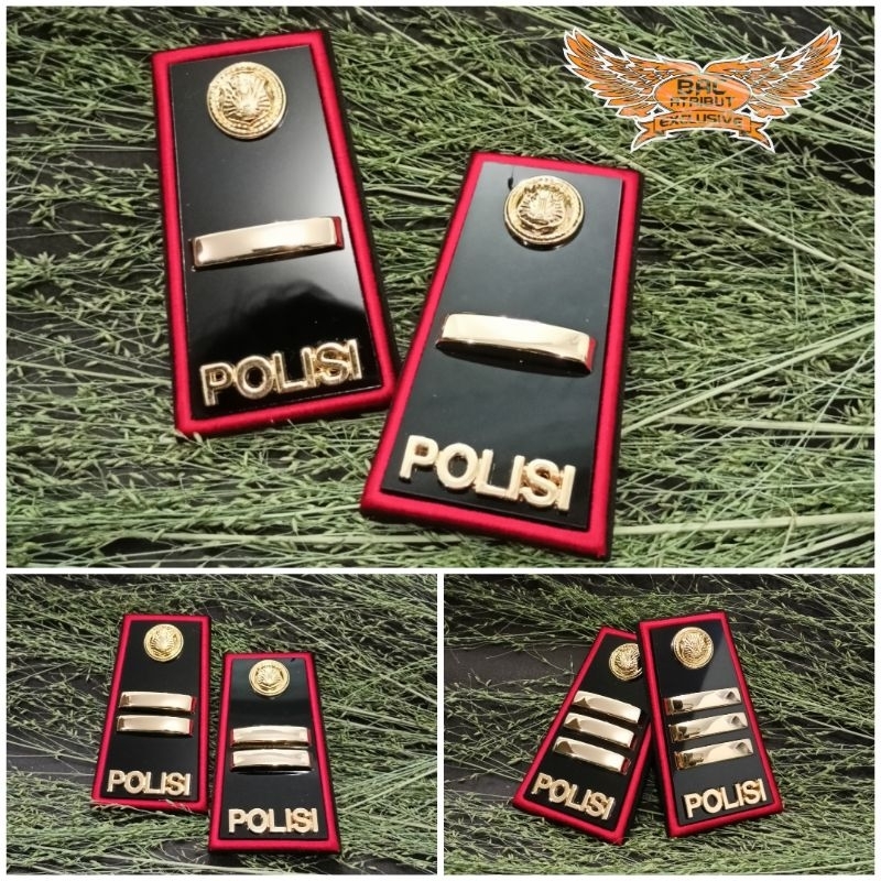 Jual Pangkat Pdh Polisi Ipda Iptu Akp Exlusive Mewah Lis Merah Shopee