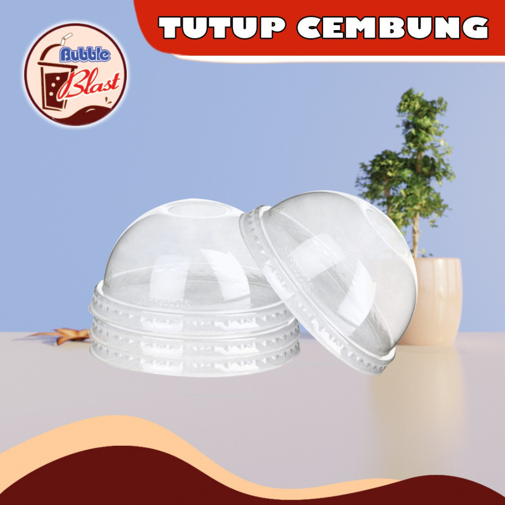 Jual Tutup Gelas Cembung Tutup Plastik Bening Lid Dome Shopee