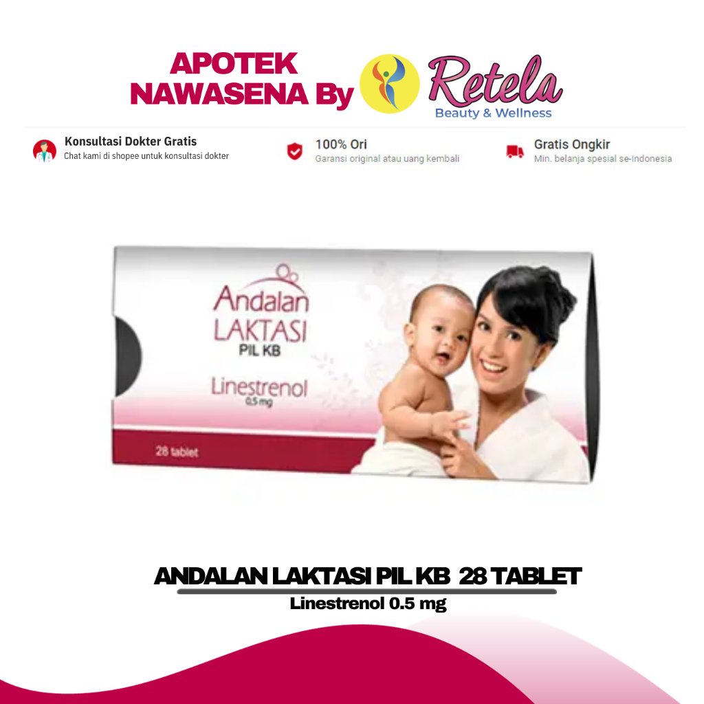 Jual Andalan Laktasi Pil Kb Blister Tablet Pil Kb Menyusui