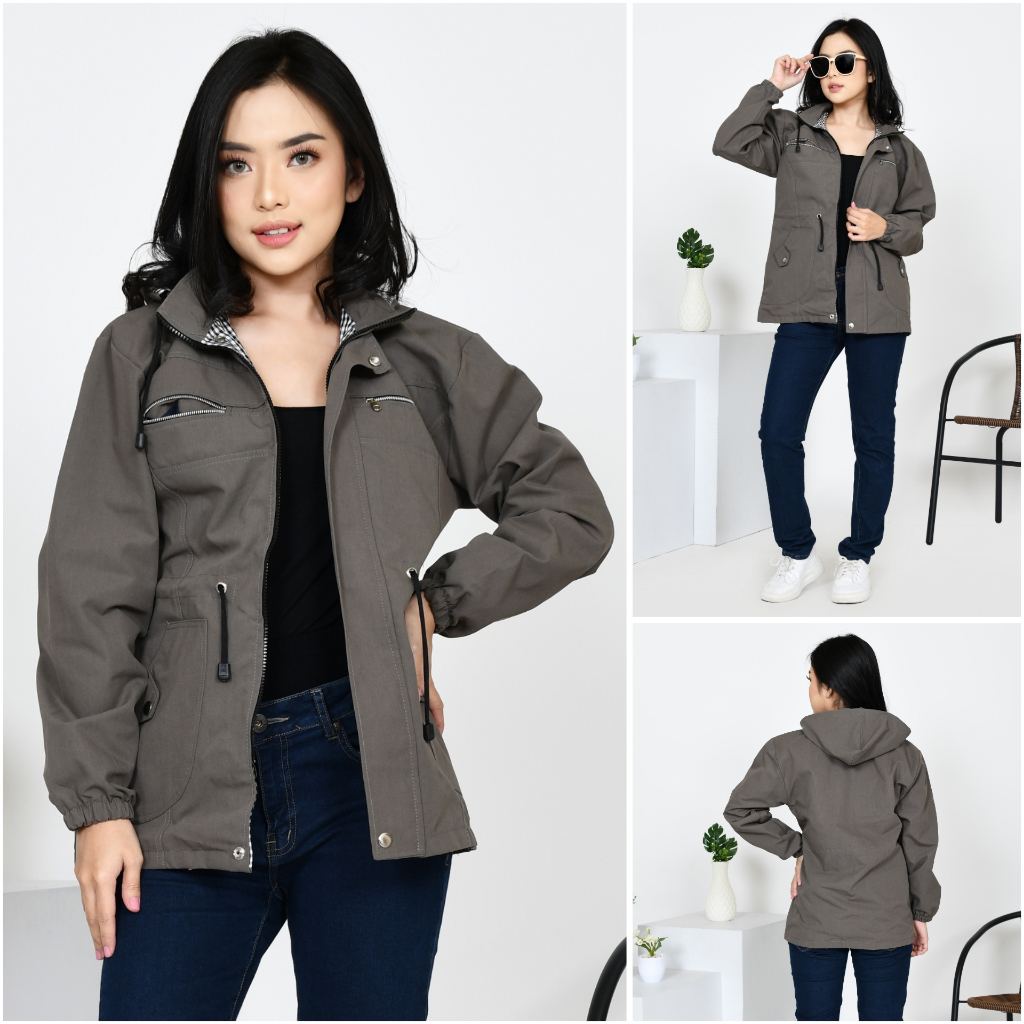 Jual Jaket Parka Wanita Bolak Balik Jumbo Model Korean Style Shopee