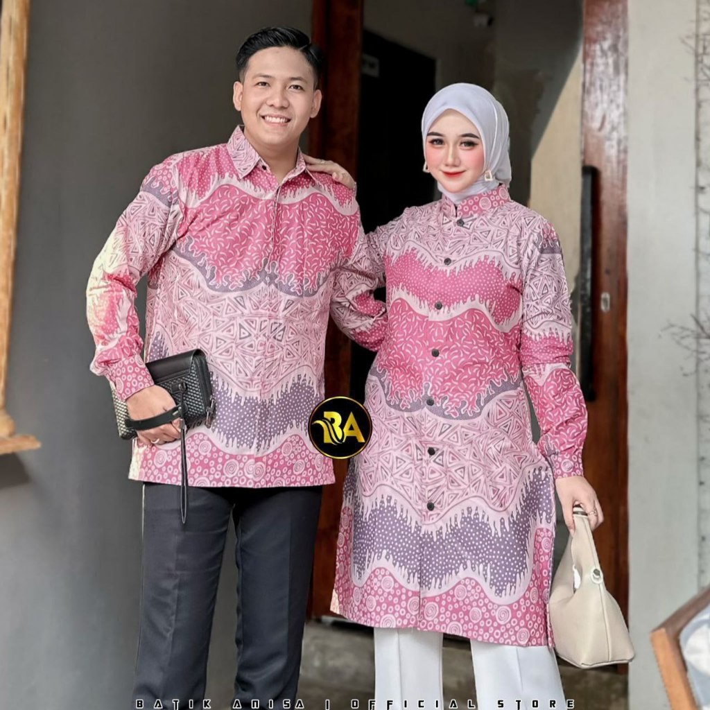 Jual Batik Kalongan Couple Batik Kemeja Dan Tunik Seragam Kantor Best