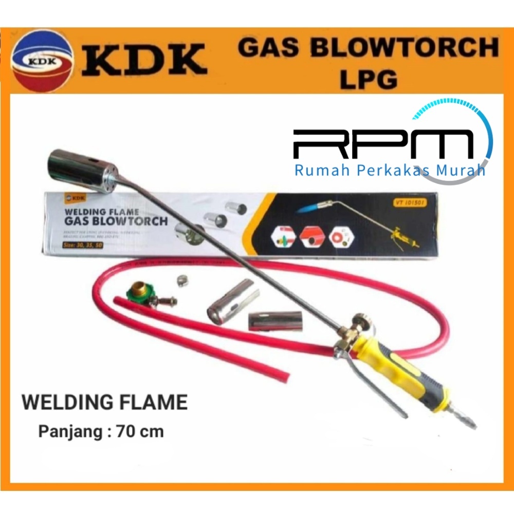 Jual Alat Bakar Gas Torch KDK 70cm Gas Blowtorch KDK Heating Torch KDK