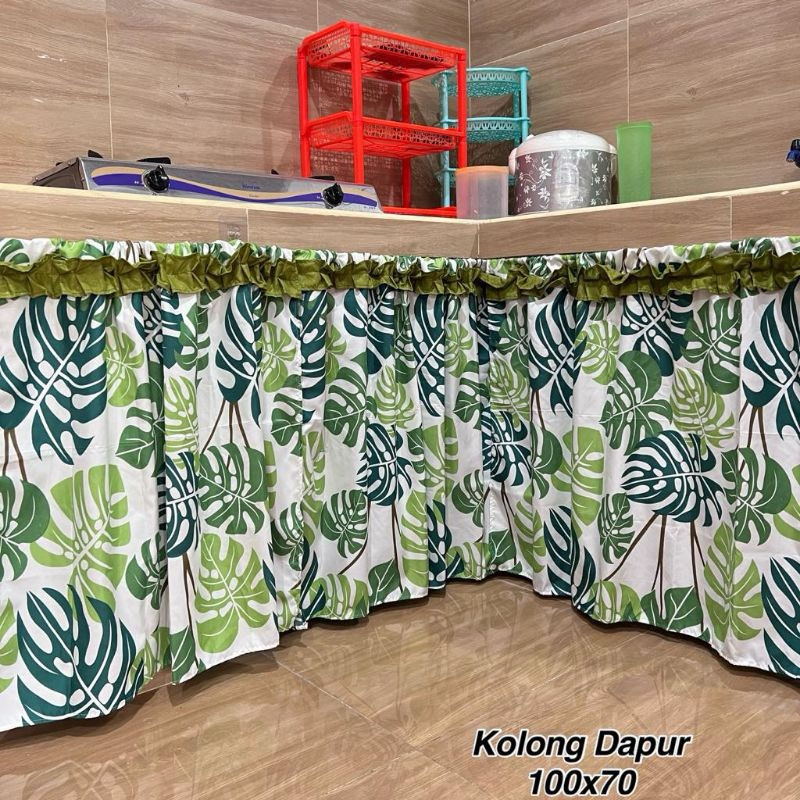 Jual Gorden Kolong Dapur Bawah Meja Kompor Murah Motif Best Seller