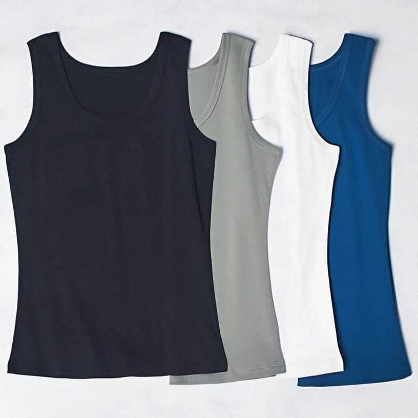 Jual Paket 4 Pcs Super Hemat Singlet Pria Dewasa Kaos Dalam Tanktop